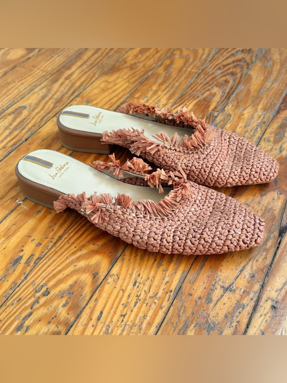 Sam Edelman Reeta Raffia Mules